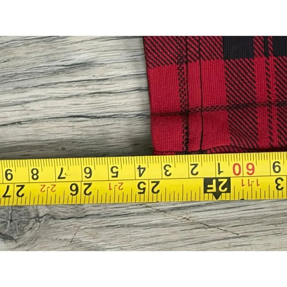 Anthropologie Sanctuary Grease Red and Black Plaid Leggings/Pants Sz M